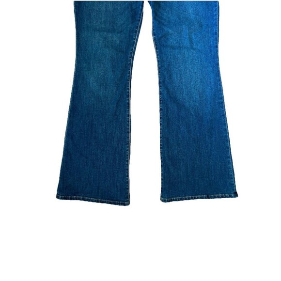 KUT from the Cloth Ana High Rise Flare Jeans Stretch Blue Womens Size 18 Tall - Picture 3 of 11